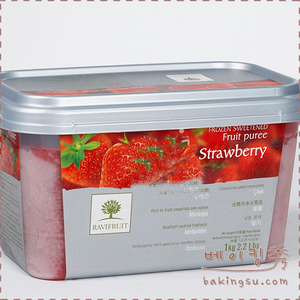 라비후르츠 냉동퓨레 딸기 1kg /RAVIFRUIT Strawberry/*아이스박스필수구매*