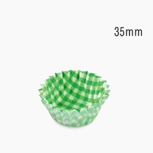 페트컵(35mm)체크녹색/100개